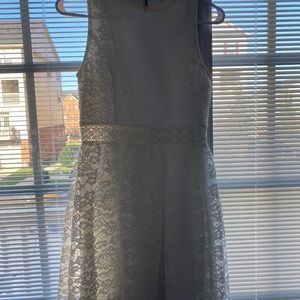White graduation dress